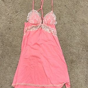XS lingerie pink nightgown